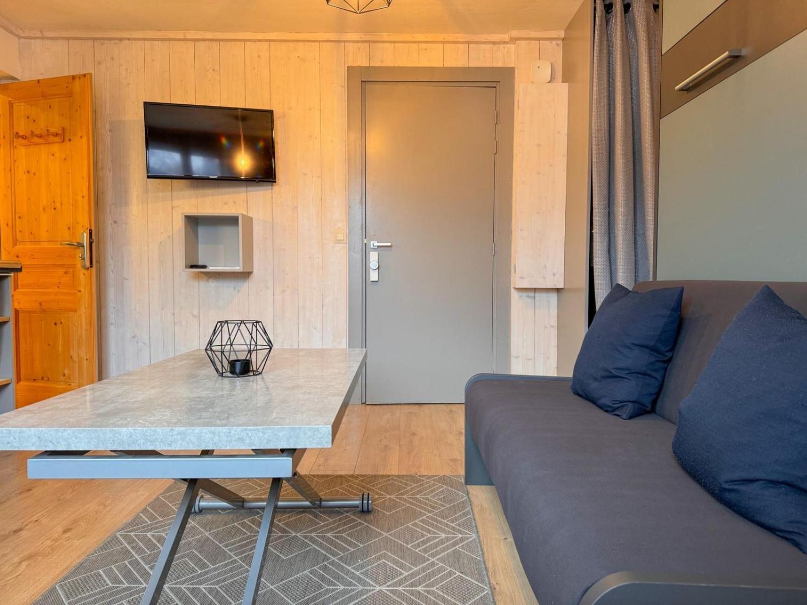 Appartements Vue Mont-Joly A 2 Pas Tramway Mont-Blanc - Studio 1 Piece 圣热尔韦莱班 外观 照片