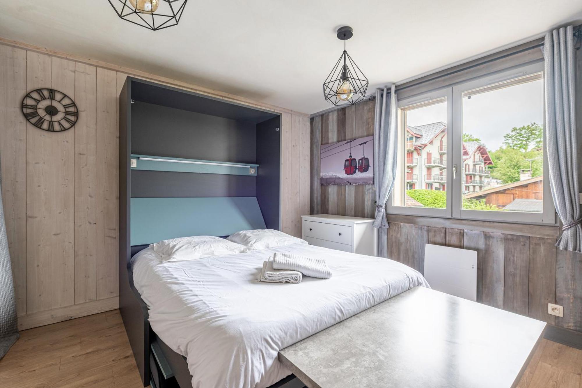 Appartements Vue Mont-Joly A 2 Pas Tramway Mont-Blanc - Studio 1 Piece 圣热尔韦莱班 外观 照片